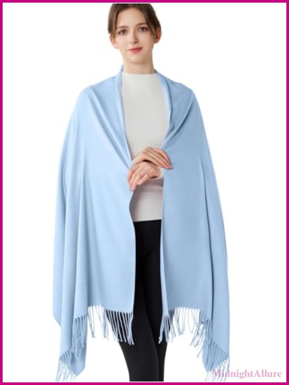 Womens Pashmina Shawl Wrap Viscose Blend Oversized Scarf Wedding Evening